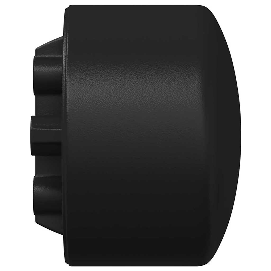 Foosball Table End Caps 10 pcs Black 1.5 x 1.5 x 1 cm PP