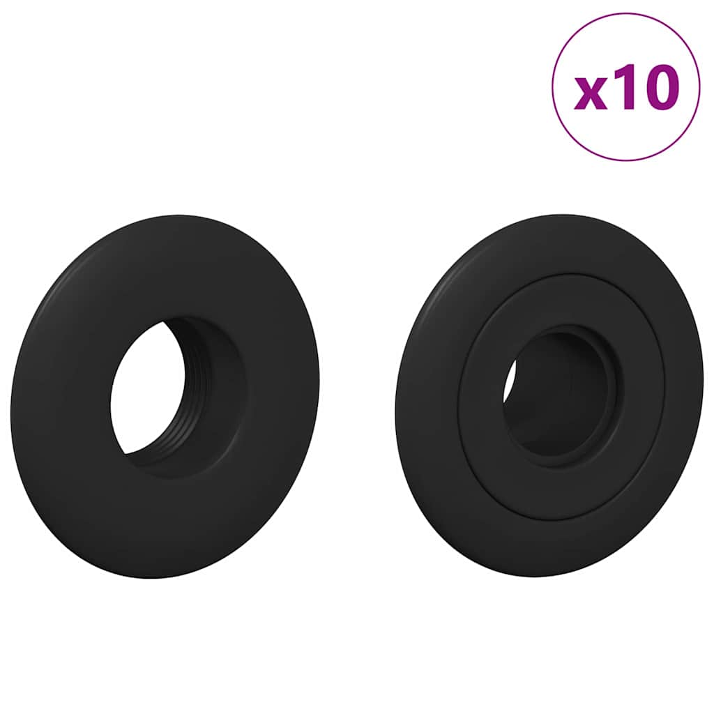 Foosball Table Bearings 10 pcs Black 5 x 5 x 2.8 cm PP