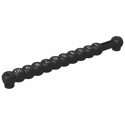 Football Table Counters 2 pcs Black 30 x 2.2 x 2.9 cm HIPS
