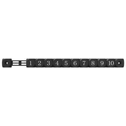 Football Table Counters 2 pcs Black 30 x 2.2 x 2.9 cm HIPS