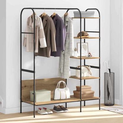 Clothes Rack Beige 120 x 44 x 160 cm Engineered Wood