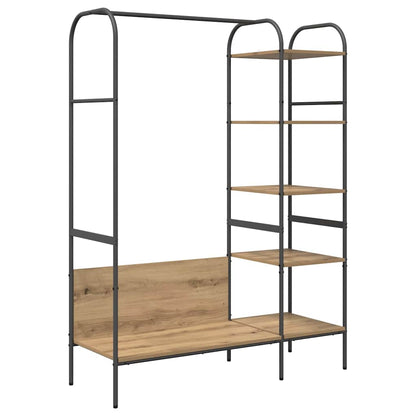 Clothes Rack Beige 120 x 44 x 160 cm Engineered Wood