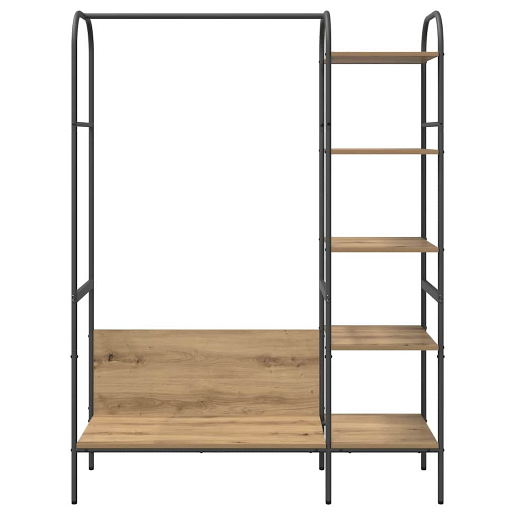 Clothes Rack Beige 120 x 44 x 160 cm Engineered Wood
