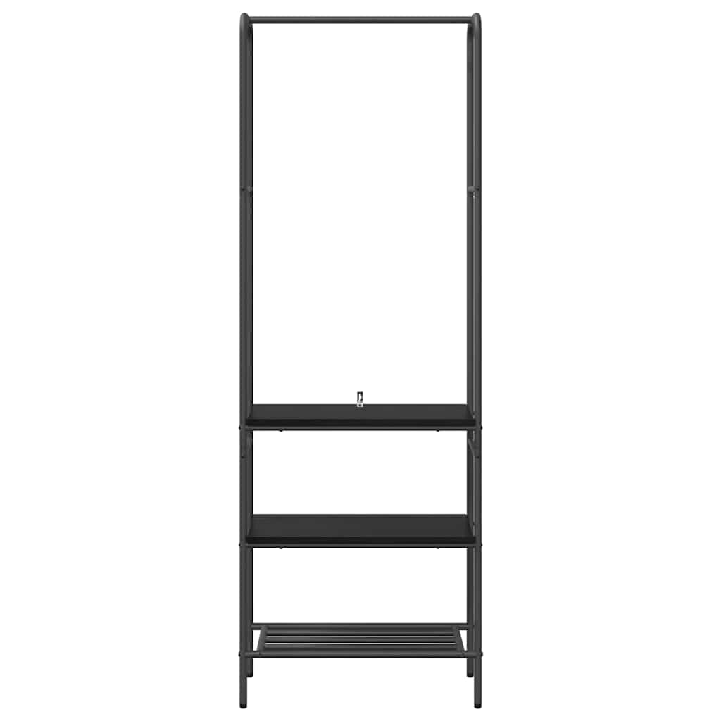 Clothes Rack with Shelves Other Black oak 60 x 30 x 171 cm