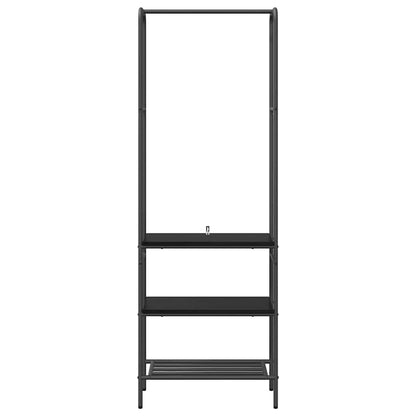 Clothes Rack with Shelves Other Black oak 60 x 30 x 171 cm