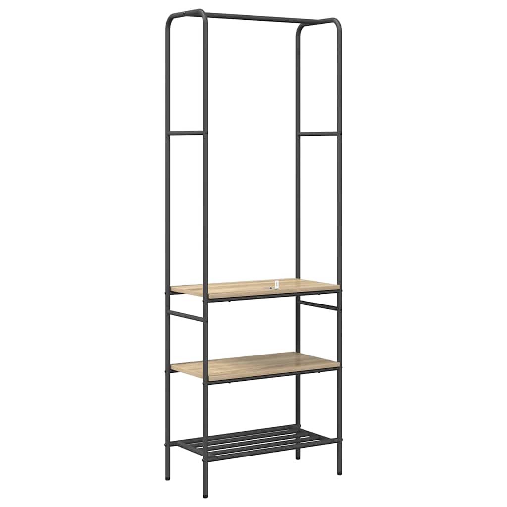 Clothes Rack with Shelves Other Sonoma oak 60 x 30 x 171 cm