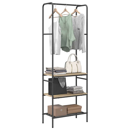 Clothes Rack with Shelves Other Sonoma oak 60 x 30 x 171 cm