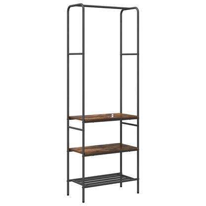 Clothes Rack with Shelves Other Smoked oak 60 x 30 x 171 cm