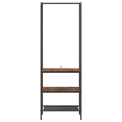 Clothes Rack with Shelves Other Smoked oak 60 x 30 x 171 cm