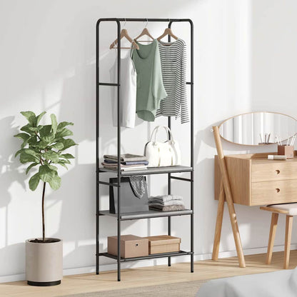 Clothes Rack with Shelves Other Grey sonoma 60 x 30 x 171 cm