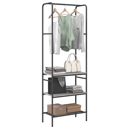 Clothes Rack with Shelves Other Grey sonoma 60 x 30 x 171 cm