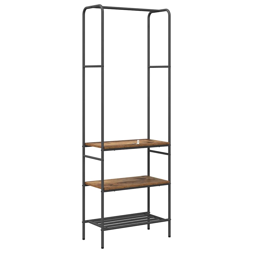 Clothes Rack with Shelves Other Old wood 60 x 30 x 171 cm
