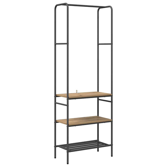 Clothes Rack with Shelves Other Artisan oak 60 x 30 x 171 cm