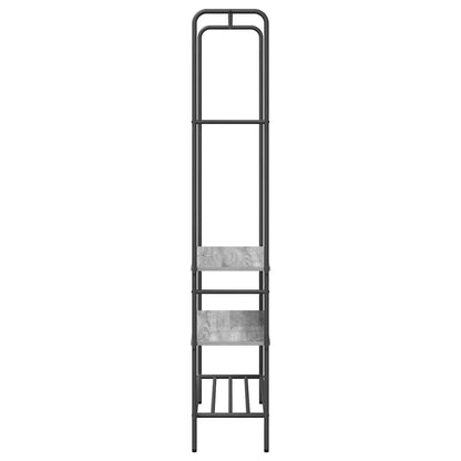 Clothes Rack with Shelves Grey sonoma 77 x 30 x 171 cm