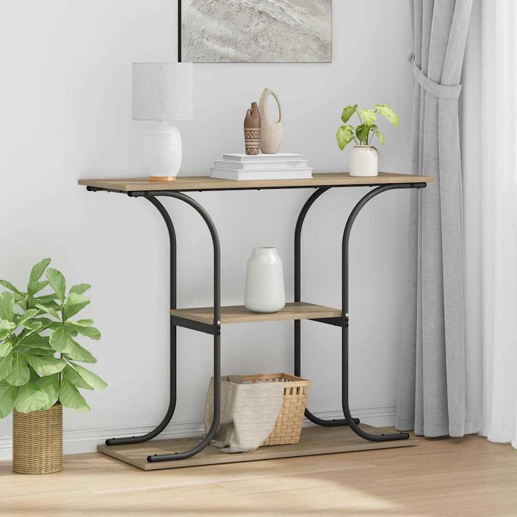 Console Table Sonoma Oak 101 x 35 x 80.5 cm Engineered Wood