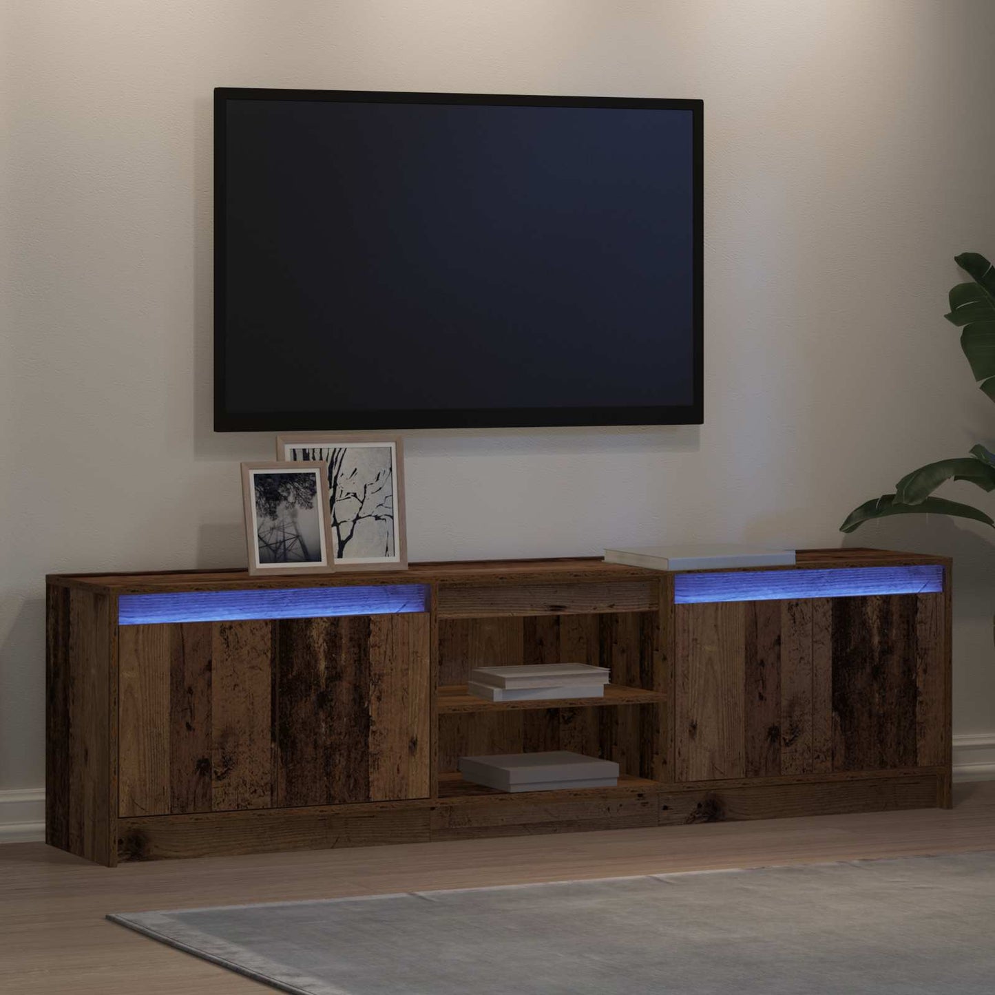TV Units 180 x 34 x 50 cm Brown Engineered wood