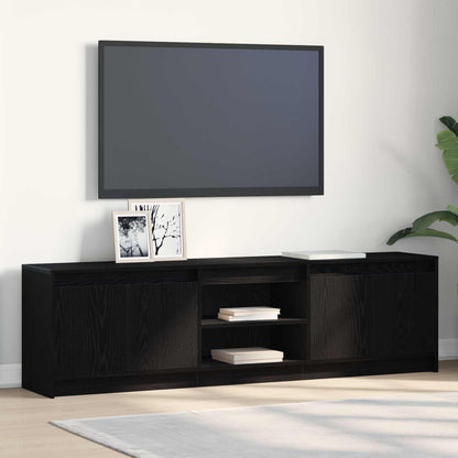 TV Units 2 pcs Black 180 x 34 x 50 cm Engineered wood