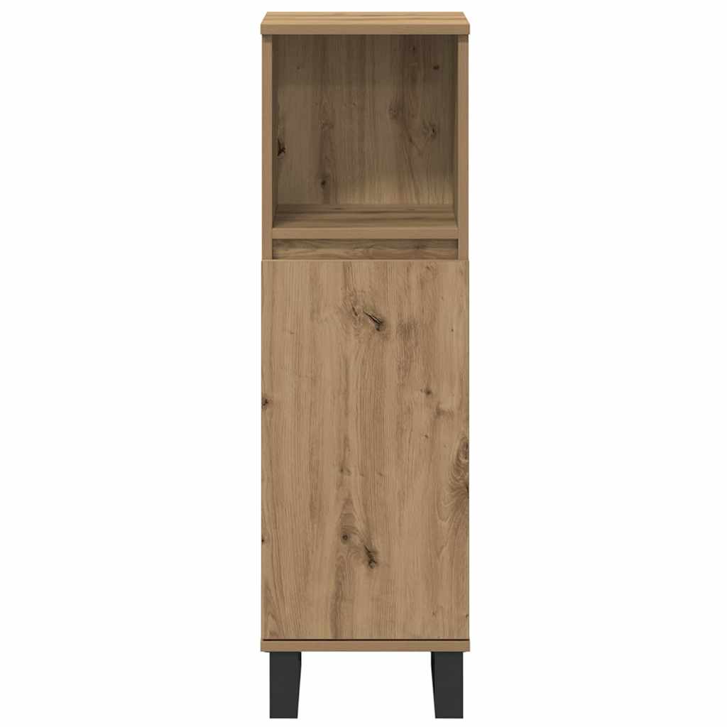 Bathroom Furniture Set 3 pcs Brown Engineered Wood