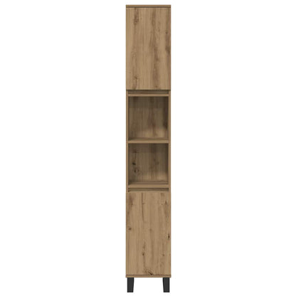Bathroom Furniture Set 3 pcs Brown Engineered Wood