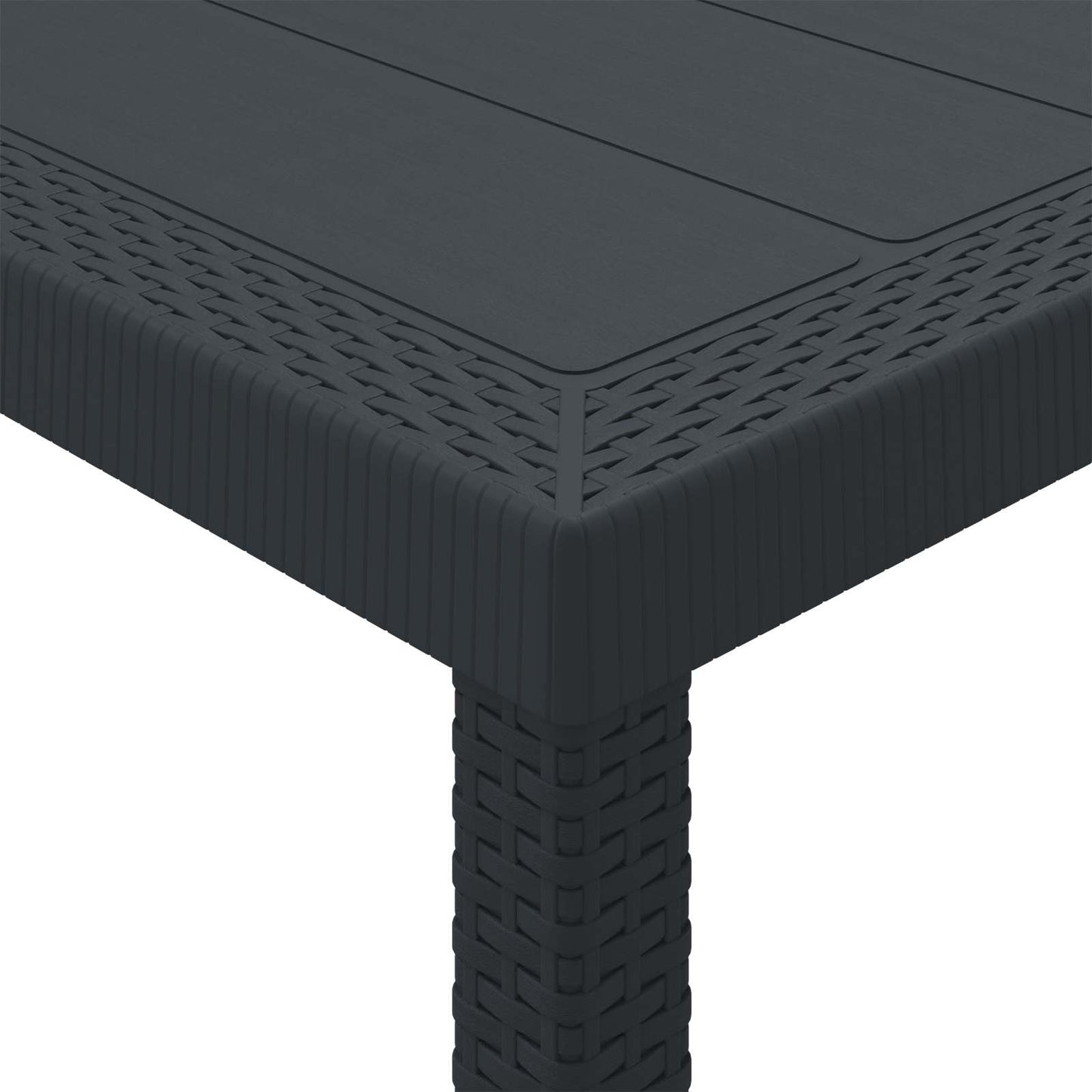Garden Table Anthracite 300 x 100 x 73 cm Poly Rattan