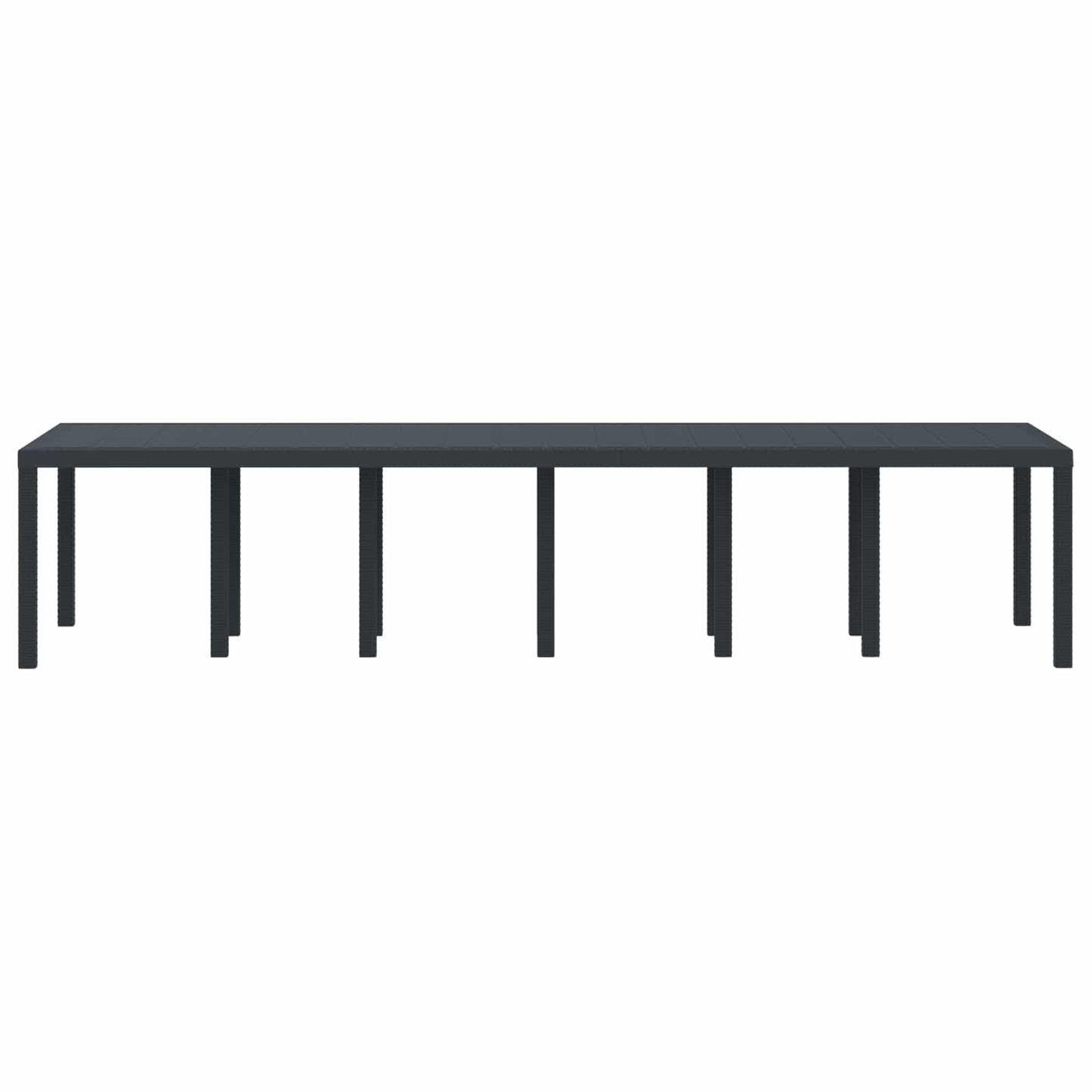 Garden Table Anthracite 350 x 100 x 74 cm Poly Rattan