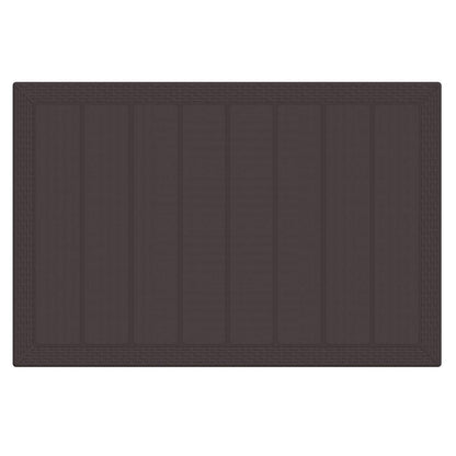 Garden Dining Set 7 pcs Brown Polt rattan