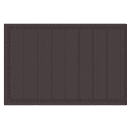 Garden Dining Set 7 pcs Brown Polt rattan