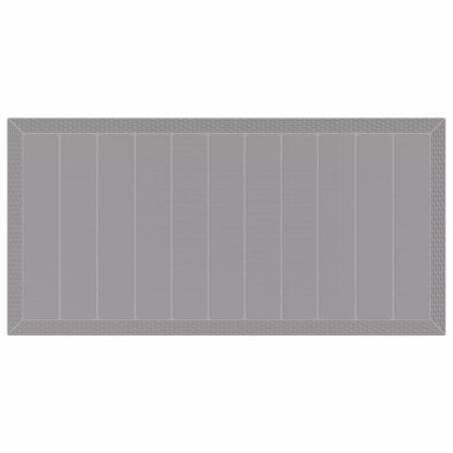 Garden Dining Set 9 pcs Light Grey Polypropylene