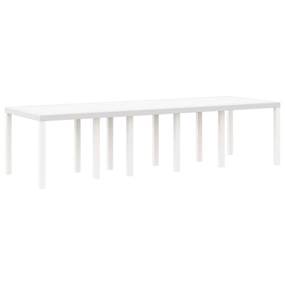 Garden Dining Set 13 pcs White and Light grey