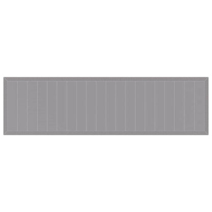 Garden Dining Set 15 pcs Light Grey Polt rattan