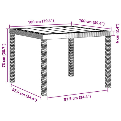 Garden Dining Set 3 pcs White Polypropylene