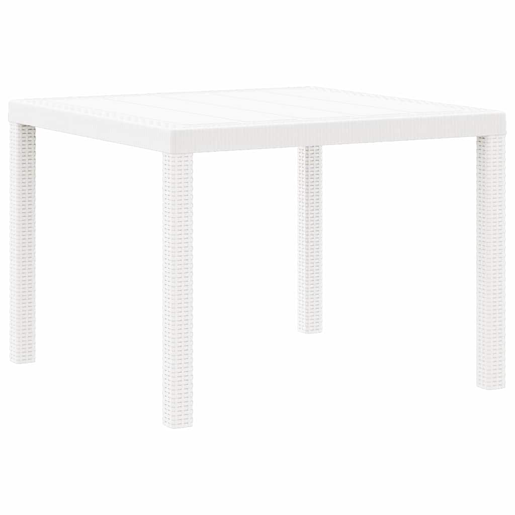 Garden Dining Set 3 pcs White Polypropylene
