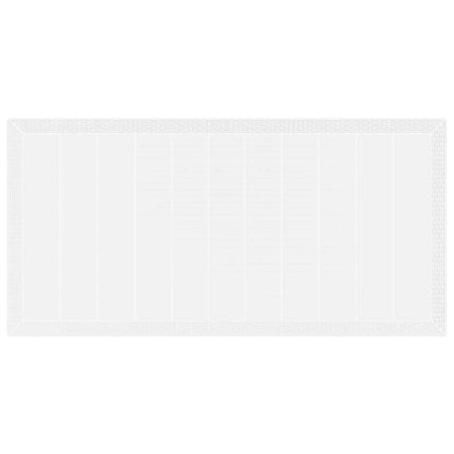 Garden Dining Set 7 pcs White Polypropylene