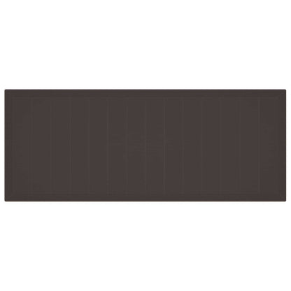 Garden Dining Set 9 pcs Brown Polypropylene