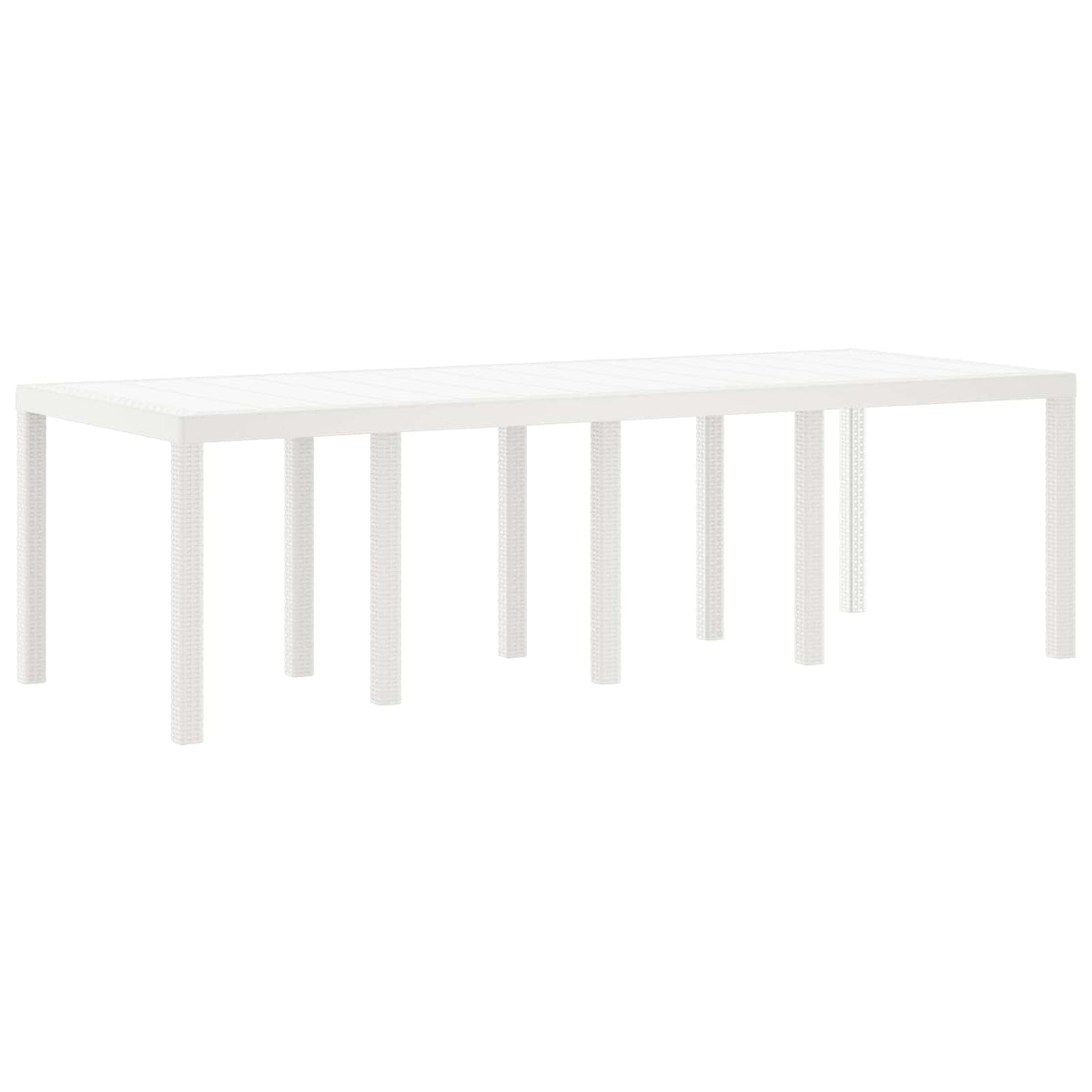 Garden Dining Set 9 pcs Light Grey Polypropylene
