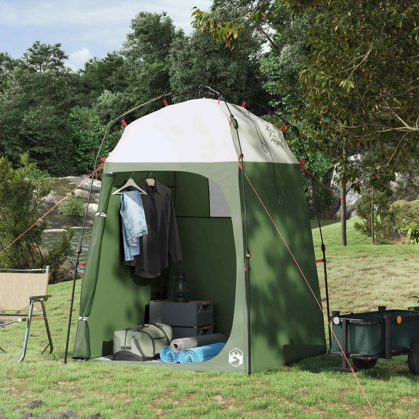 Instant Tent 2-Person Quick-Release Green 160 x 160 x 227 cm