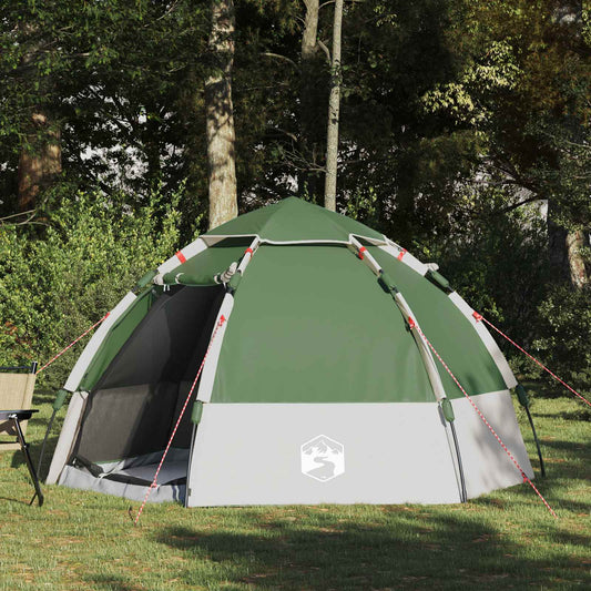 Instant Tent with Rainfly 4-Person Quick-Release 4-Person Green
