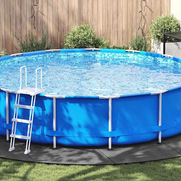 Pool Ground Sheet Folding Light grey Ø 610 cm Non-woven fabric