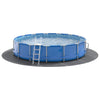 Pool Ground Sheet Folding Light grey Ø 610 cm Non-woven fabric