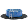 Pool Ground Sheet Folding Black Ø 306 cm Non-woven fabric