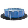 Pool Ground Sheet Folding Black Ø 458 cm Non-woven fabric