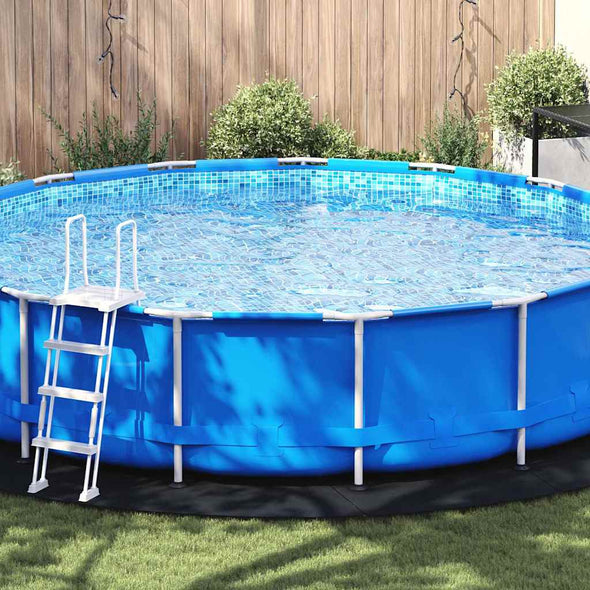 Pool Ground Sheet Folding Black Ø 550 cm Non-woven fabric