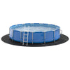 Pool Ground Sheet Folding Black Ø 610 cm Non-woven fabric