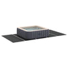 Pool Ground Sheet Folding Black 550 x 280 cm Non-woven fabric