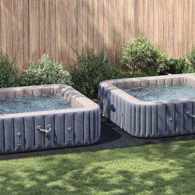 Pool Ground Sheet Folding Black 640 x 321 cm Non-woven fabric