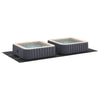 Pool Ground Sheet Folding Black 640 x 321 cm Non-woven fabric