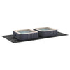 Pool Ground Sheet Folding Black 750 x 372 cm Non-woven fabric