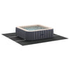 Pool Ground Sheet Folding Black 396 x 396 cm Non-woven fabric