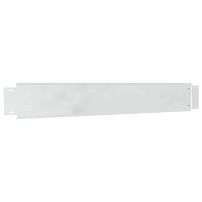 Lawn Fence Galvanized Color 100 x 14 x 0.07 cm Galvanized Steel