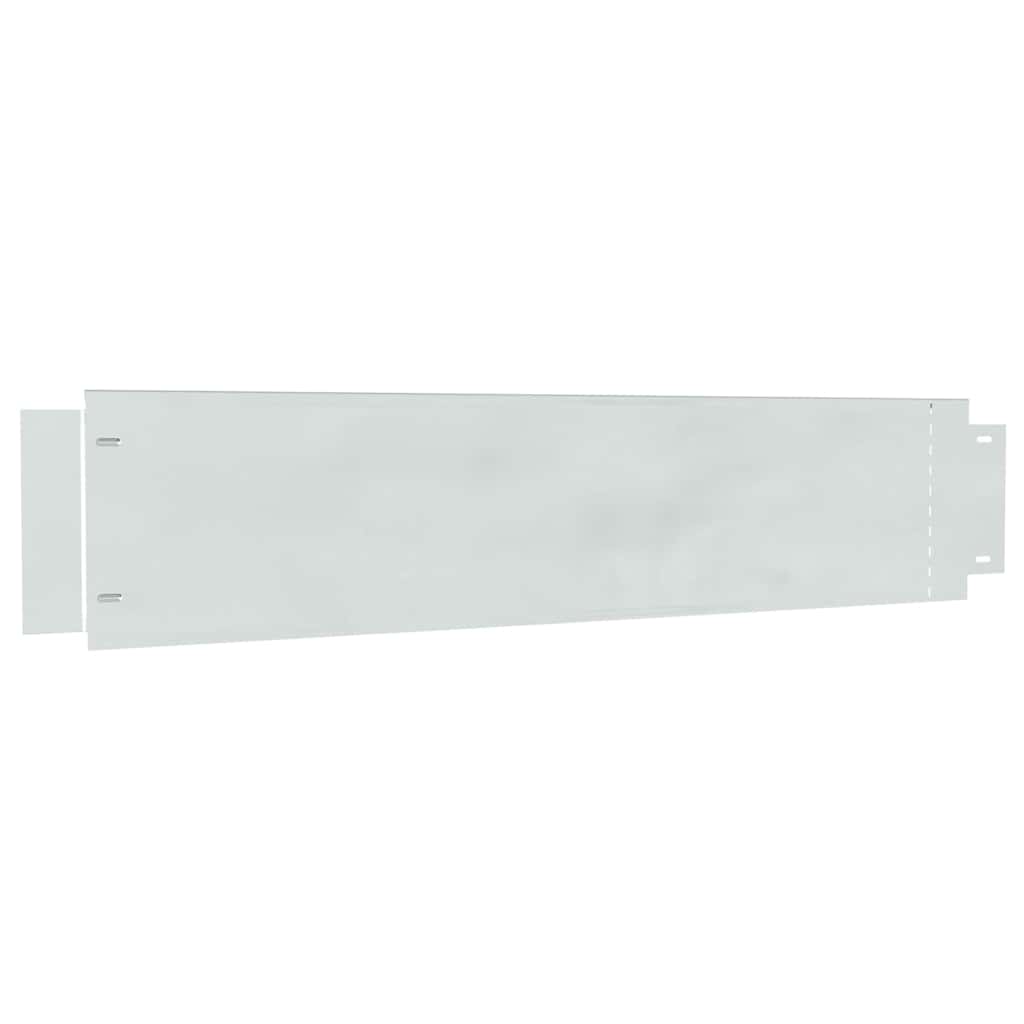 Lawn Fence Galvanized Color 100 x 20 x 0.07 cm Galvanized Steel